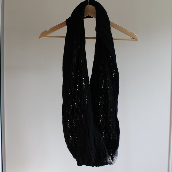 Black Knit Infinity Scarf **3 for $20** - Picture 1 of 4